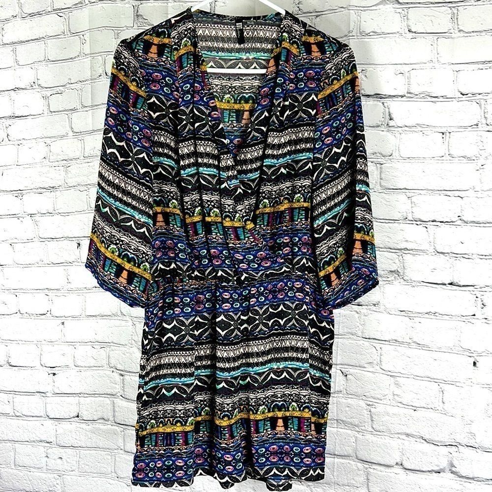 Kut for the Kloth romper multicolor tribal print size medium
